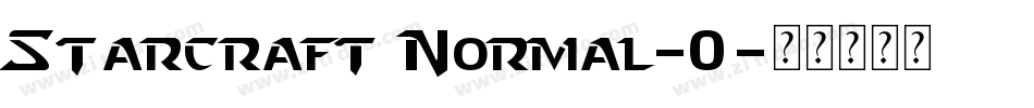 Starcraft Normal_0字体转换